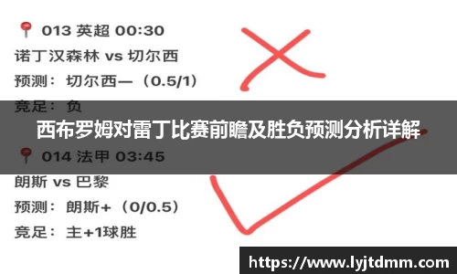 西布罗姆对雷丁比赛前瞻及胜负预测分析详解